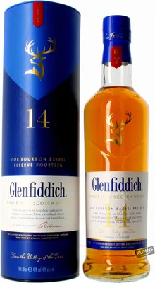 Produktbild von Glenfiddich 14 Years Old OUR BOURBON BARREL RESERVE 43% Vol. 0,7l in Geschenkbox