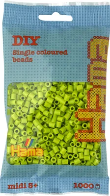 Produktbild von Hama® Bügelperlen Midi - Perlen Beutel lime 1.000 Stück