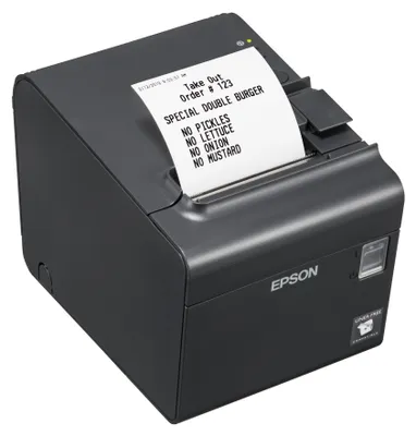 Produktbild von Epson TM-L90LF (688), Thermodirekt, 203 x 203 DPI, 90 mm/sek, Kabelgebunden, Grau