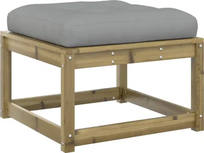 Produktbild von vidaXL Gartenhocker mit Kissen Kiefernholz Imprägniert