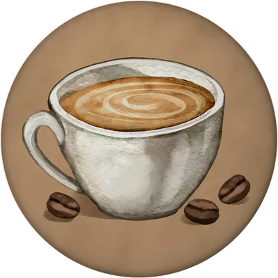 Produktbild von Kaffeetasse Magnet rund