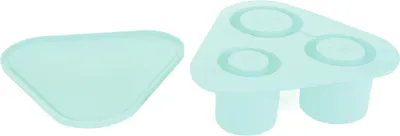 Zdjęcie produktu dla Cylinder Ice Cubes Tray Easy Release Hollow 3pcs Capacity Silicone Cup Ice Mould with Lid for Drink Coffee Cocktail Green