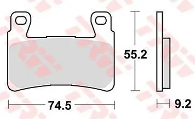 Immagine prodotto di Set di pastiglie freno, freno a disco TRW MCB819PC