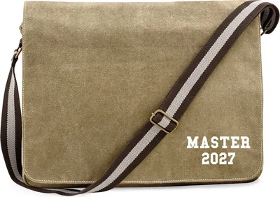 Produktbild von Huuraa Umhängetasche Master 2027 Abschluss 14 Liter Sahara Canvas Laptoptasche Geschenkidee
