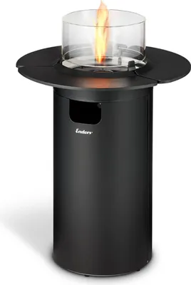 Zdjęcie produktu dla Patio Fire NOVA M czarny / srebrny 50mbar z półką na stół