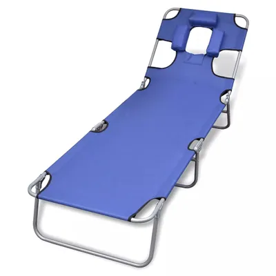 Zdjęcie produktu dla VidaXL 41481, Lounge, Obite siedzisko, Poliester, Niebieski, 120 kg, 580 mm