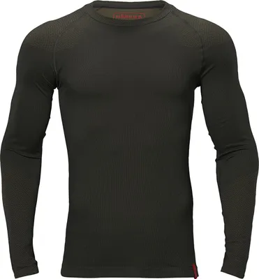 Produktbild von Härkila Base Active L/S O-Neck Longsleeve Unisex (Dark Willow Green) Größe XS/S