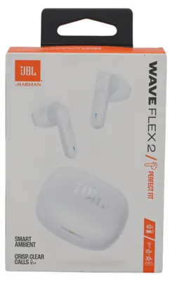 Produktbild von JBL Wave Flex 2, Kabellose Bluetooth-In-Ear-Kopfhrer, wei