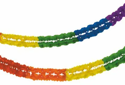 Image de Guirlande grand format, papier Ø 16 cm - 10 m "Rainbow" difficilement inflammable