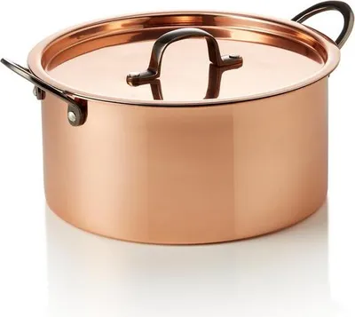 Produktbild von Serviertopf STEEL & STYLE RUBY, Ø 20 cm, 3 ltr., Kupfer, Messing, Chromnickelstahl