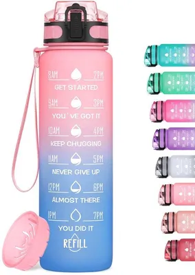 Immagine prodotto di Borraccia leggera da 1 litro in Tritan con beccuccio, senza BPA, per lo sport