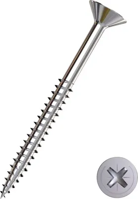 Produktbild von Connex Universalschrauben 5.0 x 60 mm PZ 2 Senkkopf - 150 Stück Edelstahl