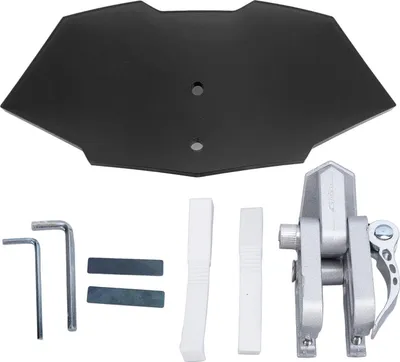 Image de Moto Pare-brise en acrylique, clip réglable sur le pare-brise, extension pour la fumée de moto, noir