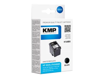 Produktbild von KMP Patrone HP F6U68AE NR.302XL black 550 S. H168BX refilled