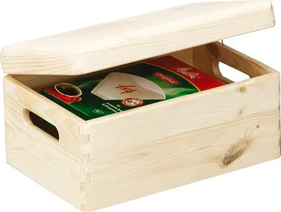 Obrázok produktu pre Zeller Present 13150, Odkladacia schránka, Prírodný, Obdĺžnikový, Borovicové drevo, Jednofarebné, Univerzálne
