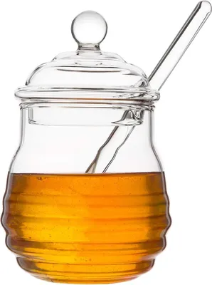 Produktbild von Honigbehälter mit Deckel und Löffel