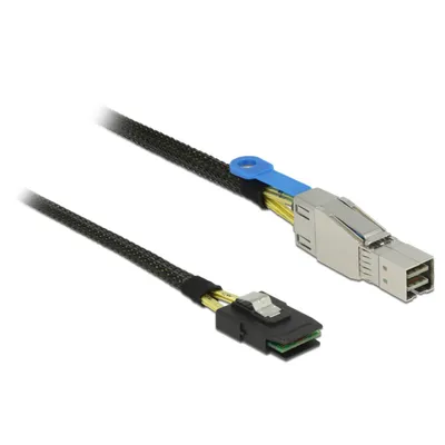 Produktbild von DeLOCK 83616, 1 m, Mini SAS HD SFF-8644, Mini SAS SFF-8087, Männlich/Männlich, 6 Gbit/s, Schwarz
