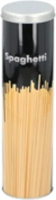 Produktbild von Luftdichte Metall-Vorratsdose für Pasta, hält Nudeln frisch, Maße D7,7x28cm