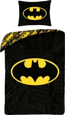 Produktbild von HALANTEX Bettwäsche Batman, Baumwolle, 140/200 cm, 70/90 cm