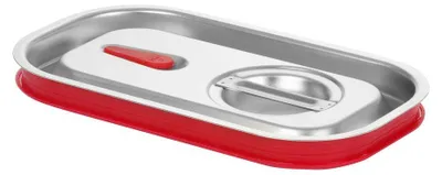 Immagine prodotto di HENDI Coperchio gastronorm con bordo in silicone, Linea Cucina, GN 1/4, 265x162 mm