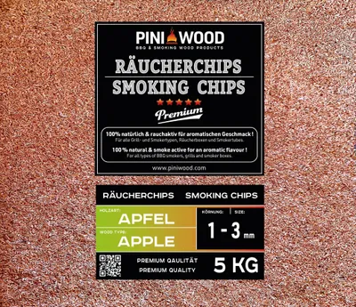 Image de Solidchoice - Granulés de copeaux de bois de pommier, 5 kg, granulométrie 1-3 mm