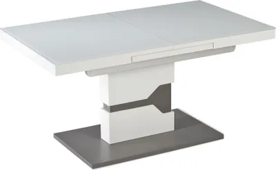 Produktbild von Funktionstisch ausziehbar Caitrin 110(150) x 65 x 57-76 Couchtisch Weiß/Lava 16007