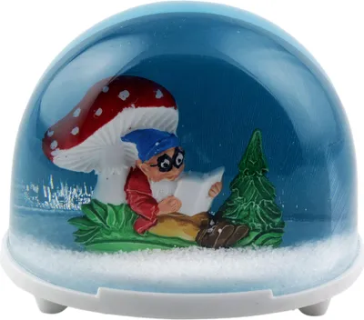 Produktbild von Schneekugel - Zwerg und Fliegenpilz