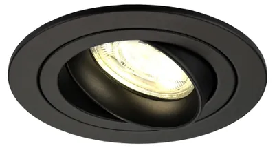 Produktbild von Ledvion LED Einbaustrahler Rund Schwarz 3W dimmbar Warmweiss