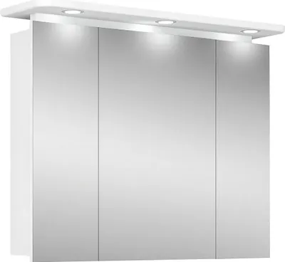 Zdjęcie produktu dla Szafka z lustrem LED Aquila, 92,3 x 75,2 cm, drewno, biały