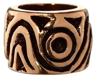 Productafbeelding van Haaraccessoires, baardaccessoires, parel, Vercana, brons, lokkenparel, 6401