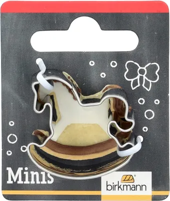 Produktbild von 5 Mini-Ausstechformen Pferd Schwenkbar 3 cm - Birkmann