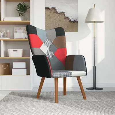 Immagine prodotto di vidaXL Poltrona relax tessuto patchwork