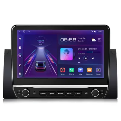 Produktbild von 1280*720 Android12 carplay 2+32G BT SWC RDS ASP 10.1 zoll GPS NAVI Für BMW  5 Series E39