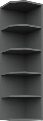 Produktbild von LUNARA Hoch-Eckschrank – Breite 30 cm, Anthrazit