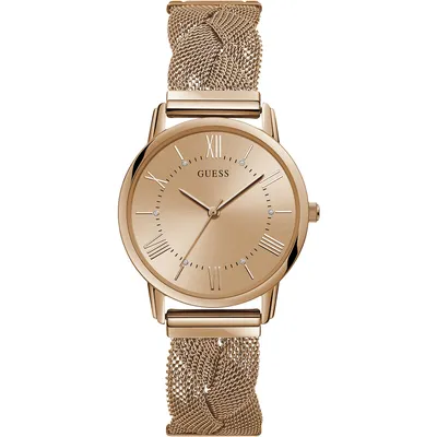 Produktbild von Guess Damen Uhr mit Edelstahl Armband rosegoldfarben W1143L3