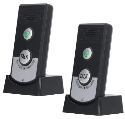 Productafbeelding van Draadloze Intercom Deurbellen, 2-weg spraakintercom, waterdicht, 2000 mAh oplaadbare batterij