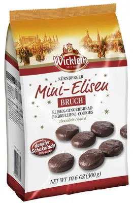 Produktbild von Wicklein Nürnberger Mini-Elisen 'Bruch' dunkle Schokolade 300g