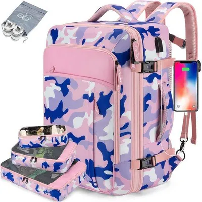 Produktbild von Camouflage-Pink-Handgepäck-Rucksack XL
