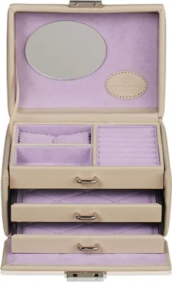 Produktbild von WINDROSE Schmuckschatulle Merino Moda Jewelry Box Beige