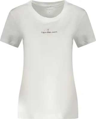 Obrázok produktu pre CALVIN KLEIN SHORT-SARM T-SHIRT LADIES WHITE : Farba - biela, Veľkosť - S Veľkosť: S Farba: biela