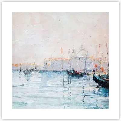 Produktbild von Poster - Poster ohne Rahmen - Venedig Basilika - 40x40 cm - Wand Bild - Wanddeko - Wandbilder - Kunstposter - Wandposter - Bilder - Kunstdruck - Wanddekoration - Wandbild - P2XAC40x40-3662