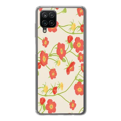 Produktbild von MuchoWow® Handyhülle Schutzhülle Hülle für Samsung Galaxy A12 Blume - Feldblumen - Muster Silikon Softcase Handy Hülle - Bild