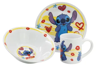 Produktbild von Geschirrset aus Porzellan Geschenkset Frühstücksset 3tlg.