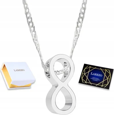 Immagine prodotto di Collana in argento con simbolo dell'infinito otto 8 amore eterno ARGENTO 925