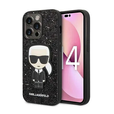 Produktbild von Karl Lagerfeld iPhone 14 Pro Back cover case - - Black
