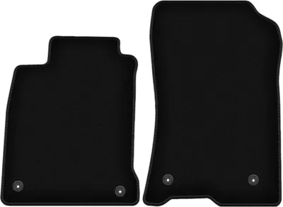 Image de Wielganizator Tapis avant de sol velours sur-mesure pour Renault Laguna III (2007-2015, liftback, break) noir, jeu 2 pièces, fixations