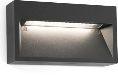Produktbild von Faro 70508, Wandbeleuchtung für den Außenbereich, Dunkles Grau, Aluminium, IP44, I, 9 W