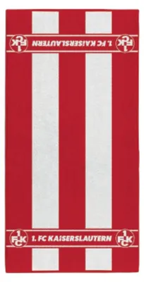 Produktbild von FCK Handtuch 1.FCK gestreift rot/weiss