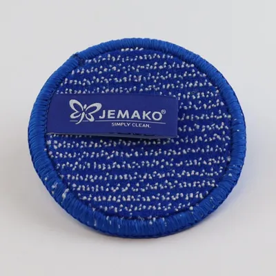 Produktbild von JEMAKO DuoPad mini blaue Faser 9,5cm zur gründlichen Reinigung auf unempfindlichen Oberflächen