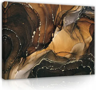 Produktbild von Leinwandbild Marmor Abstrakt Kunst 60x40 cm XXL Modern Canvas Leinwand Bilder Leinwandbilder Wandbilder Kunstdruck Bild auf Leinwand Aufhängefertig